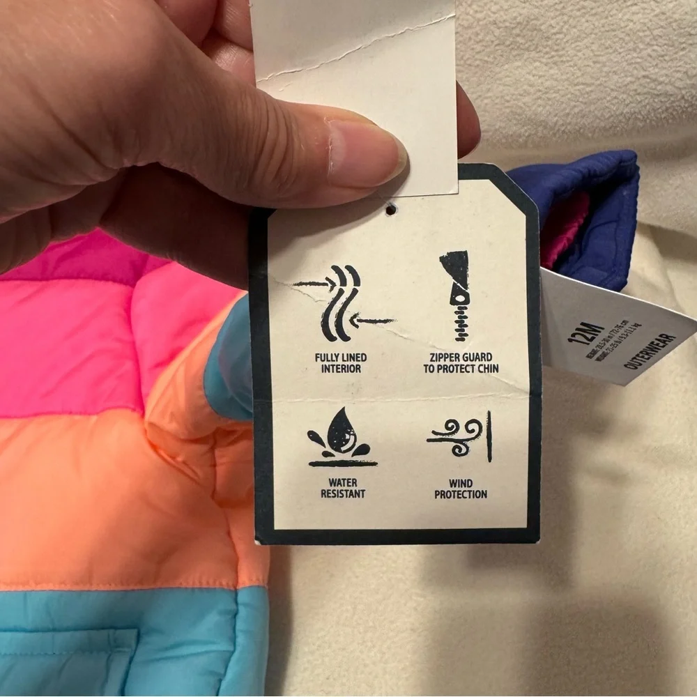 OshKosh B’gosh Rainbow 12month Winter Coat